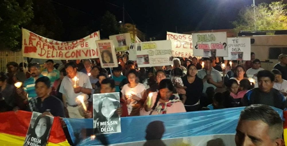 Marcha con velas Delia