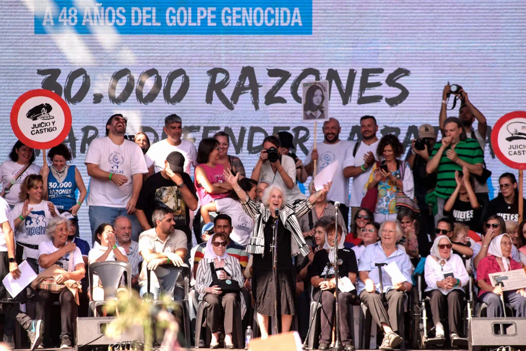 Acto 24 de marzo 2024 en Buenos Aires (Somos Télam)