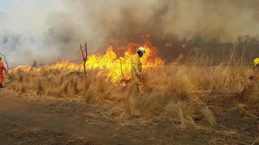 Incendio sierras Punilla by @Fuegocba