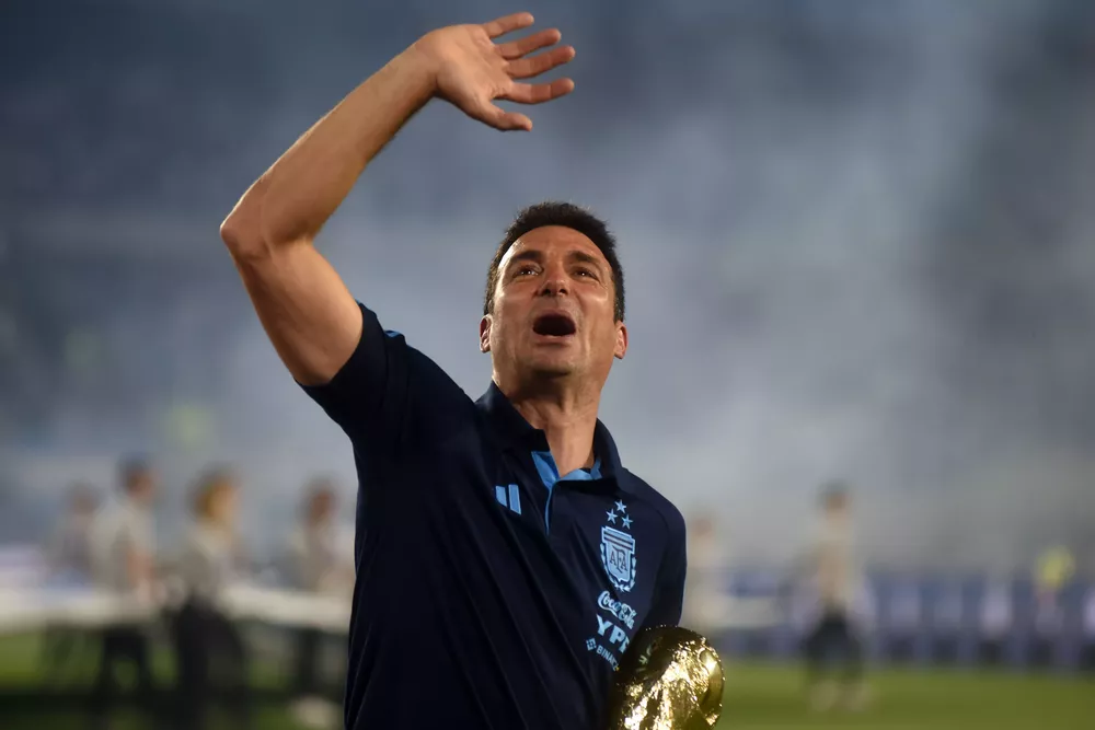Lionel Scaloni tras el partido con Panamá (NA)
