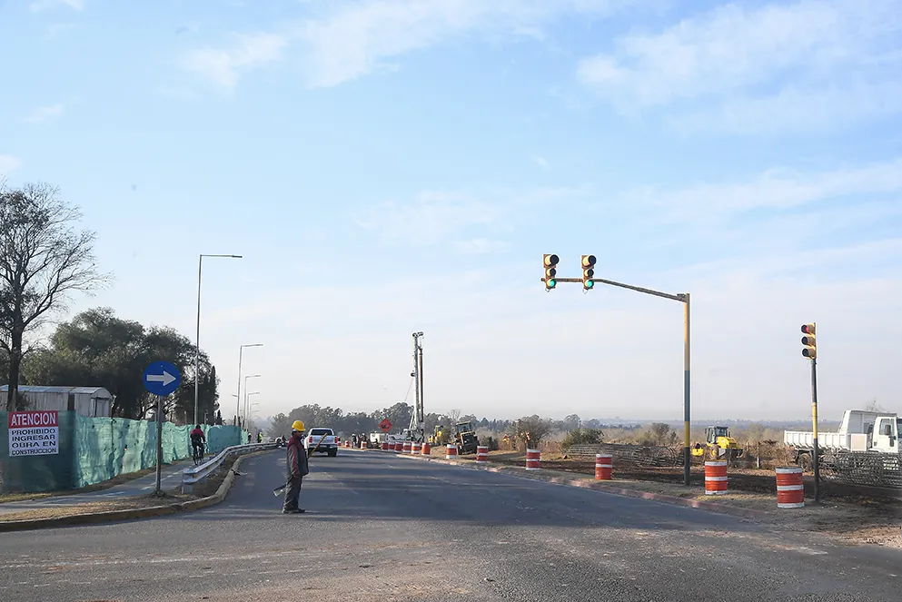 Reducción de calzada en ruta E-55