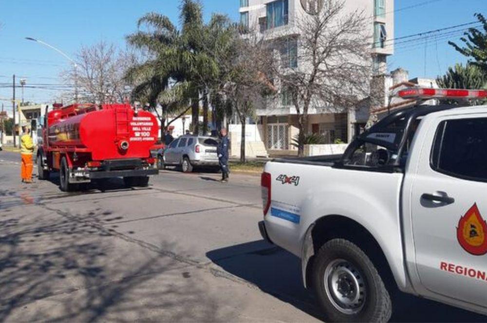 Operativo desinfección covid-19 en Bell Ville Cadena 3