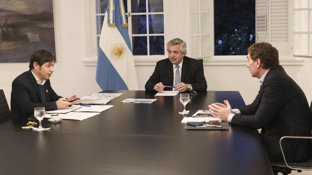 Fernández con Santilli y Kicillof by Télam