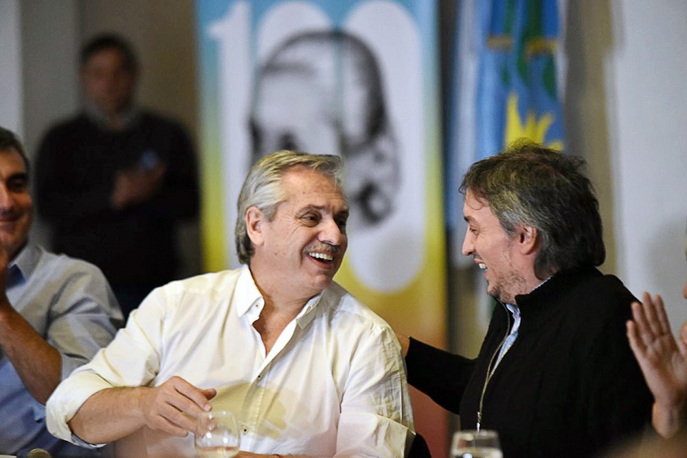 Alberto Fernández Máximo Kirchner nA