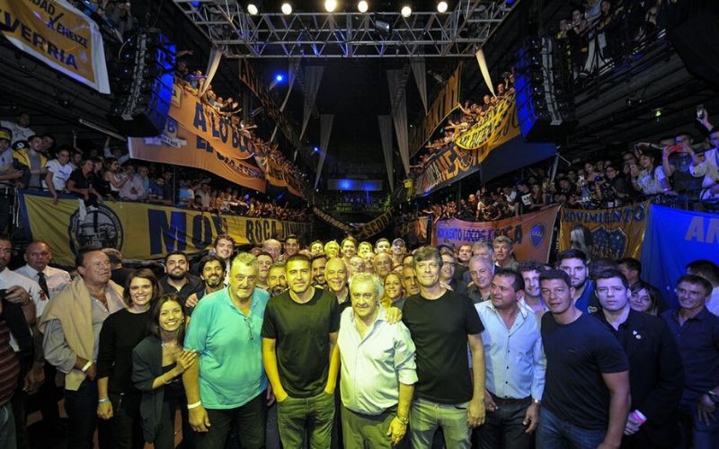Cierre de campaña Ameal en Boca