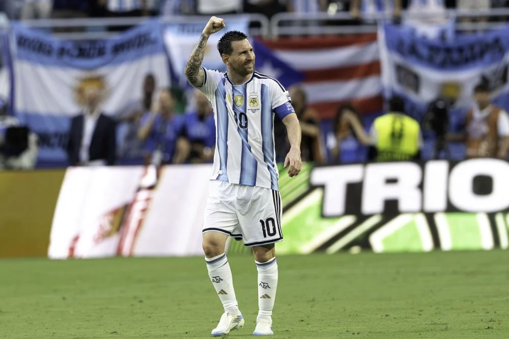 Messi celebra Foto NA Florencia Arroyos