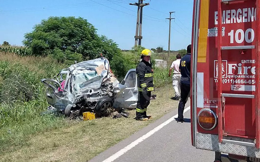 accidente fatal ruta 4 hinchas de river @NA