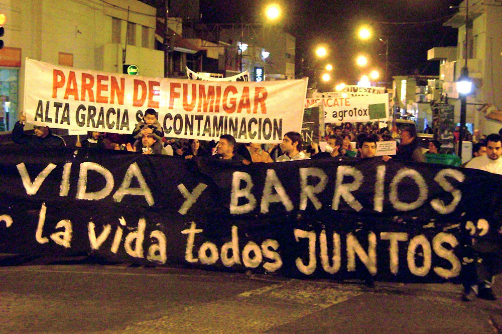 Manifestación alta gracia agrotoxicos