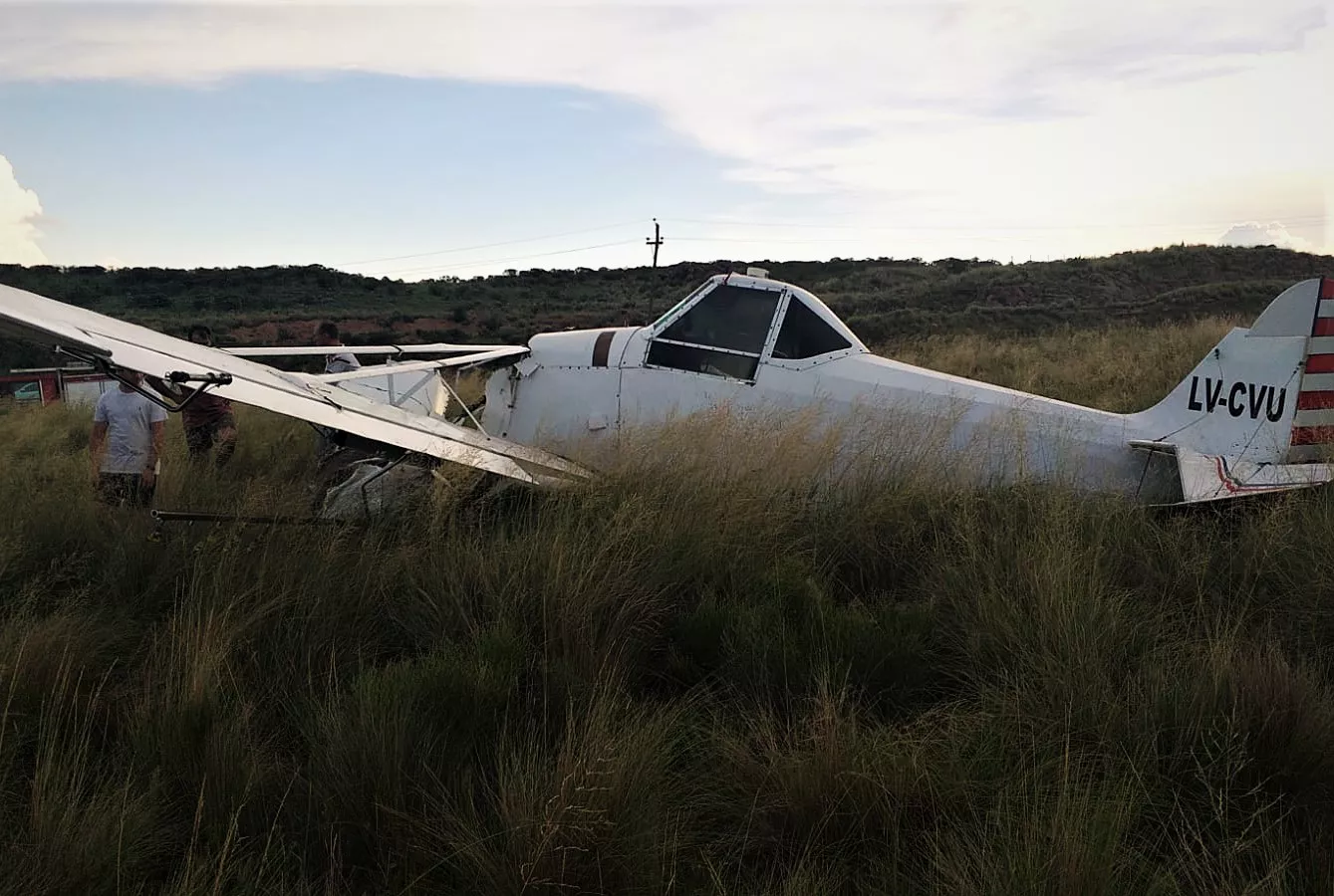 Avioneta cayó en Achiras