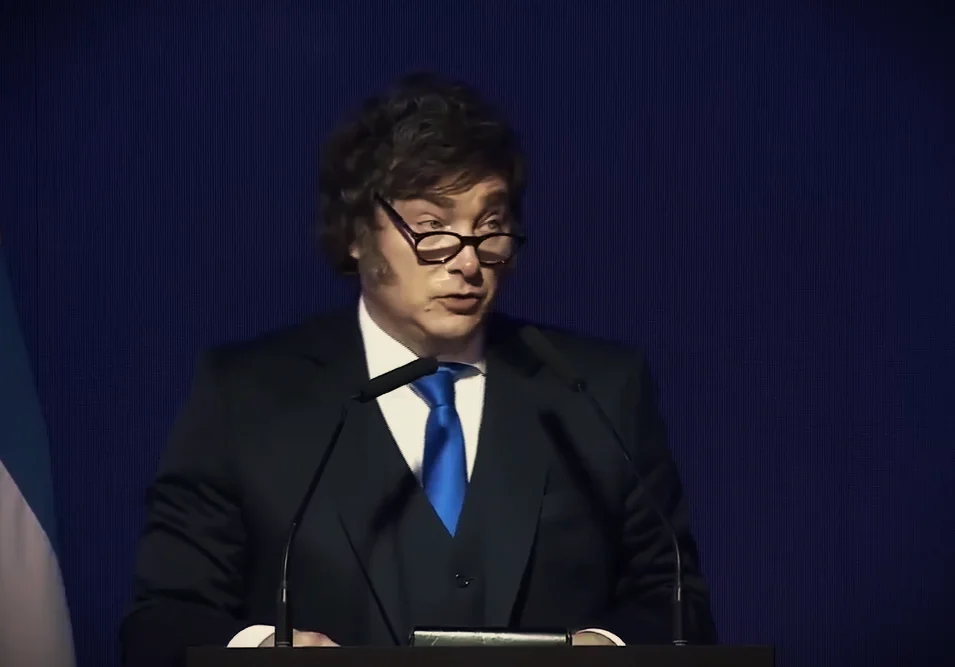 Javier Milei discurso Visa (captura)