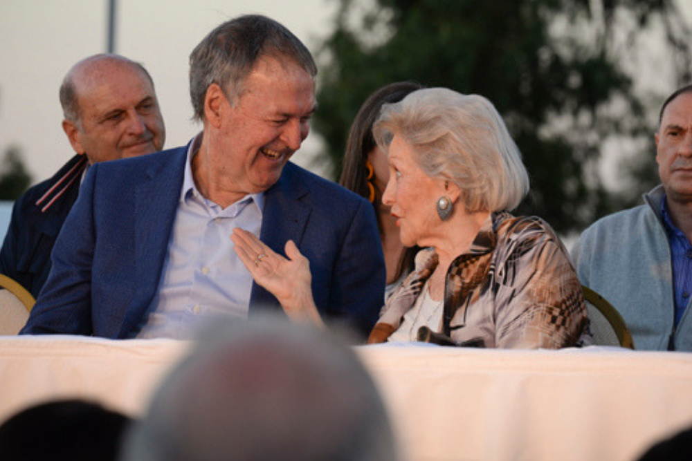 Schiaretti y Martha Marín de Angeloz