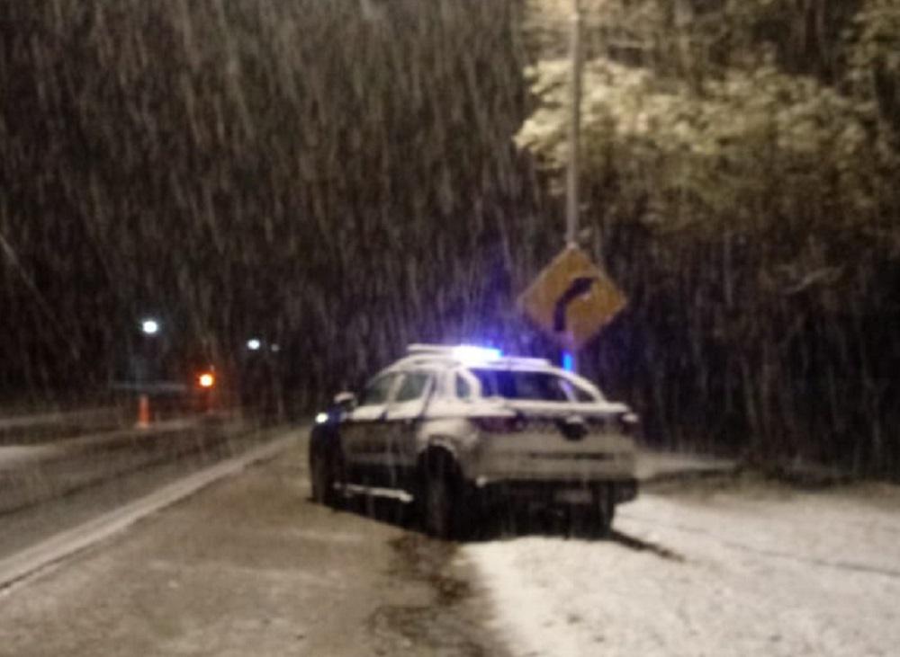 policia caminera nieve