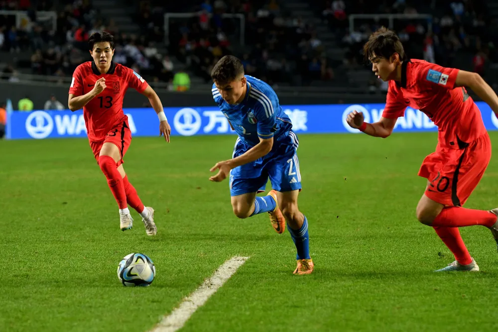 Italia vs Corea by Télam.
