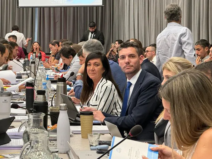 Laura Rodríguez Machado en plenario de comisiones de Diputados (Diputados Pro)
