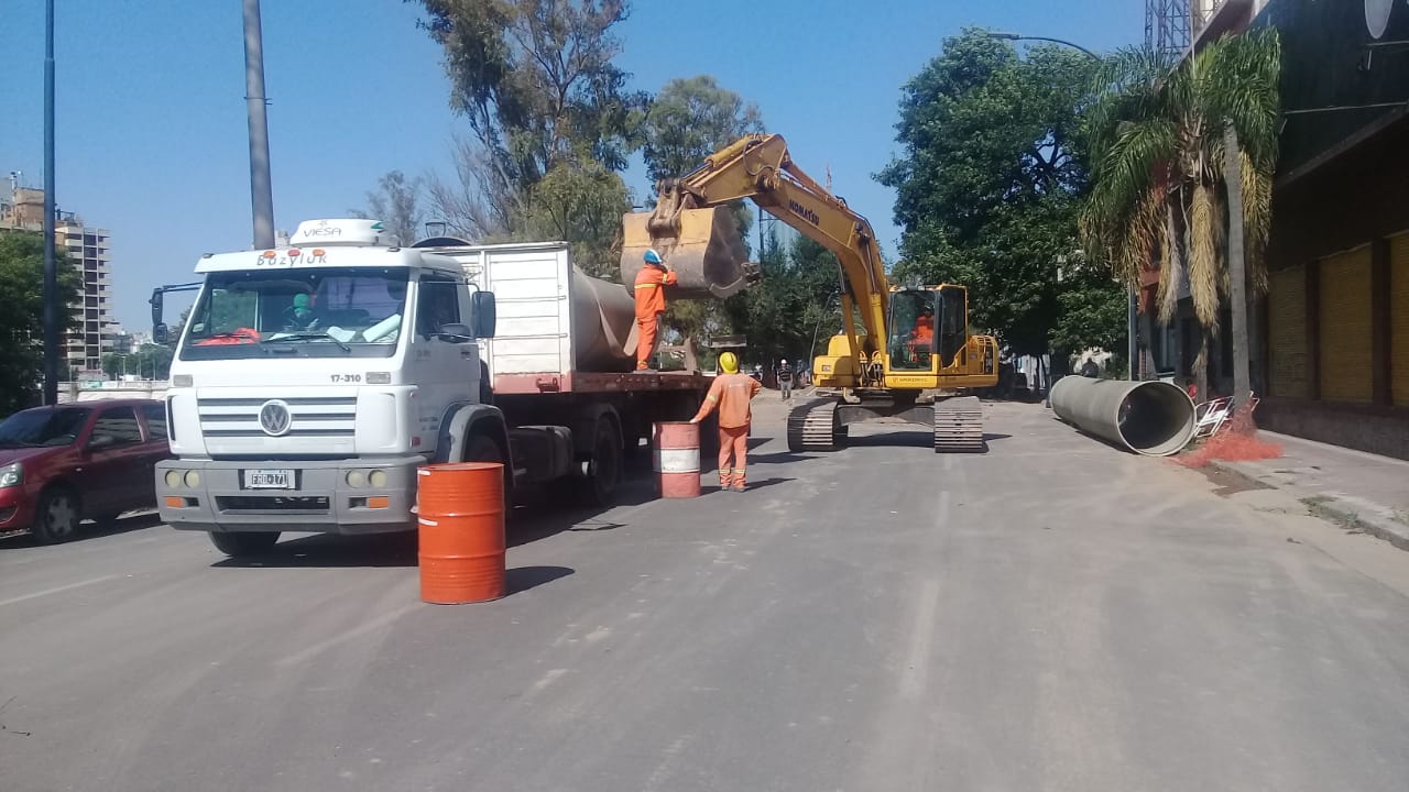 Cortes Muni obras cloacas by prensa