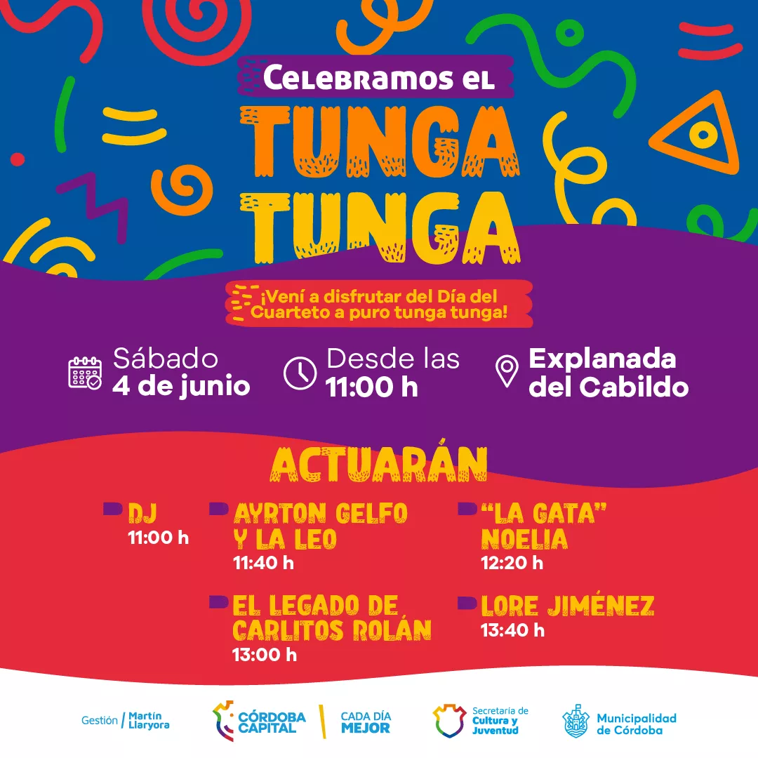 Celebramos el Tunga Tunga Afiche