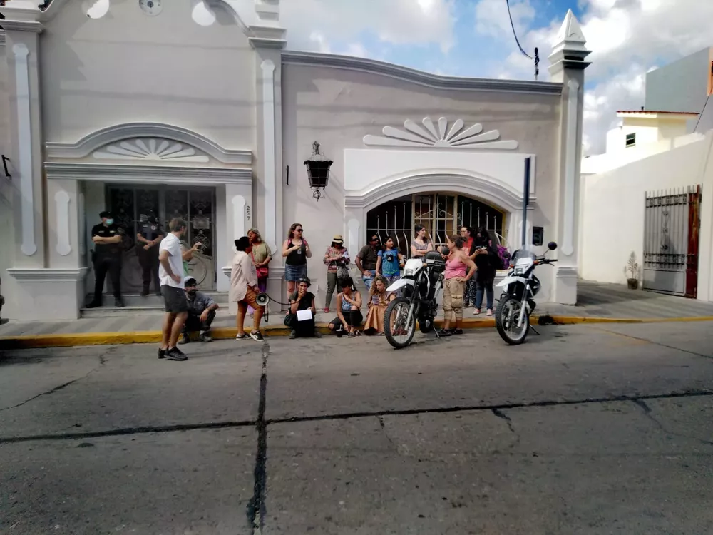 protesta contra autovía
