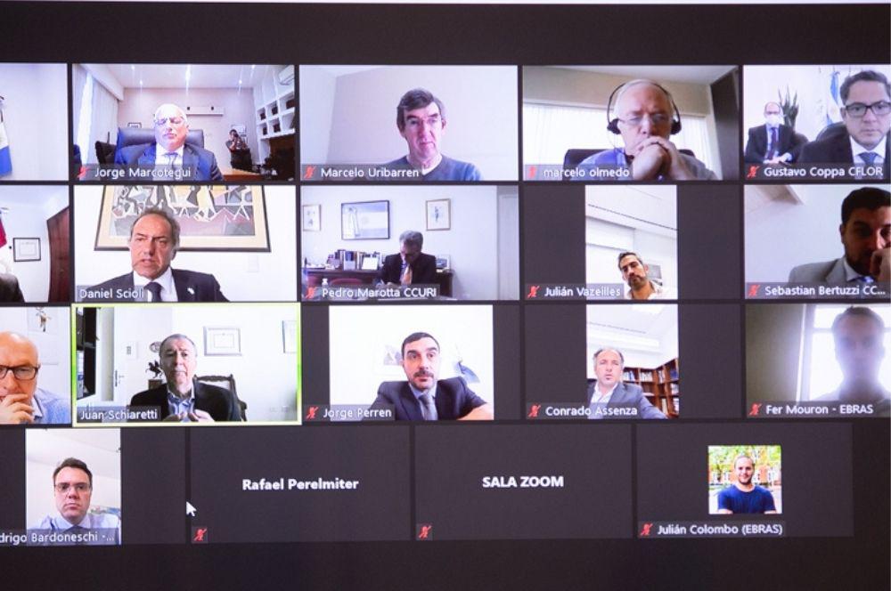 Videoconferencia Schiaretti Scioli Brasil Gobierno de la Provincia