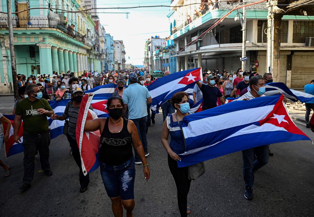 Protestas en CUBA el mundo