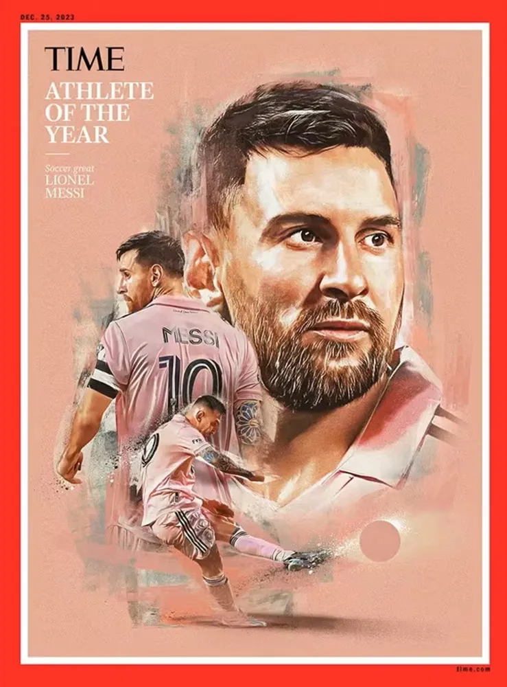 tapa del times con messi