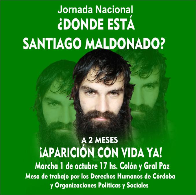 convocatoira por santiago maldonado