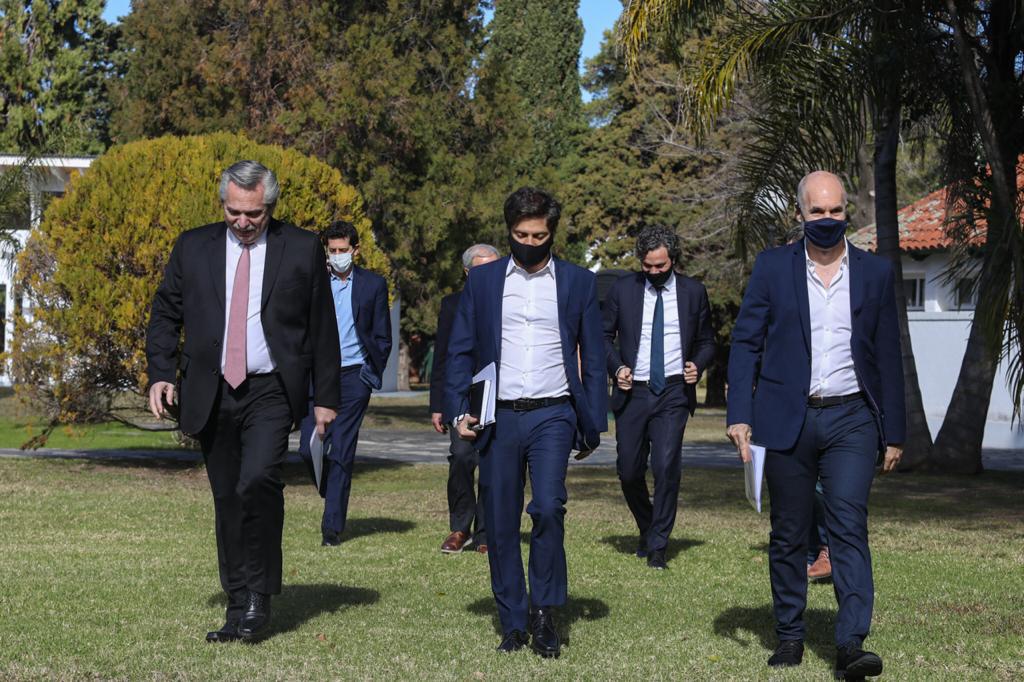 Alberto Fernández Kicillof y Larreta by Presidencia