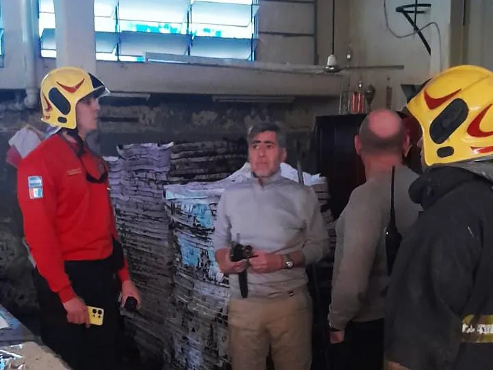 incendio en el boletín oficial (policía)