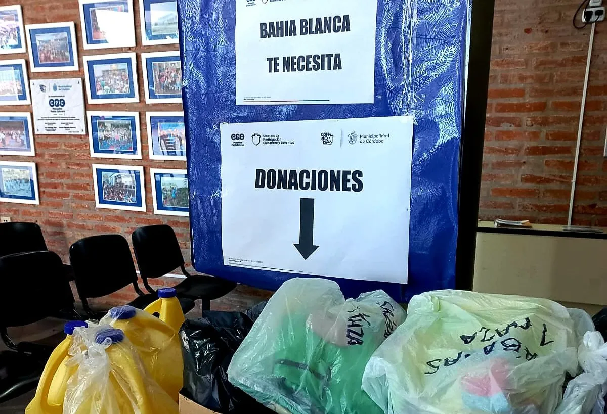 Donaciones para Bahia Blanca by gentileza @leoguevara