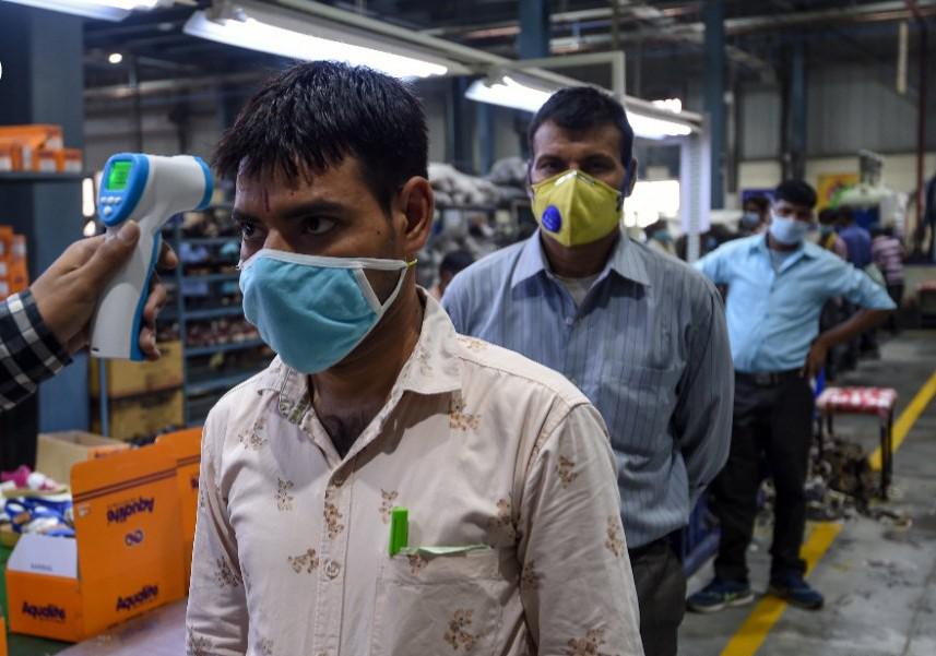Coronavirus India by AFP