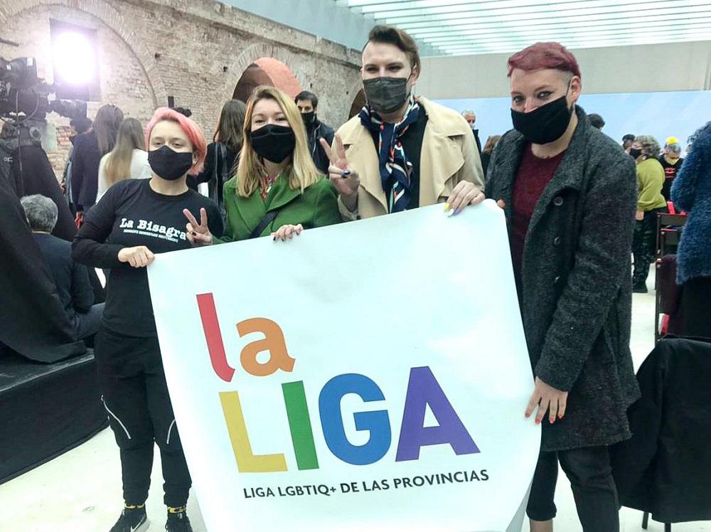 Liga LGBTIQ+ de las Provincias con Estevez