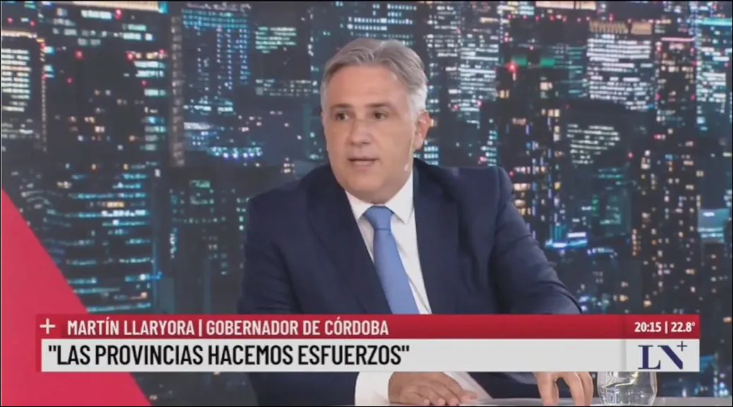llaryora captura de pantalla