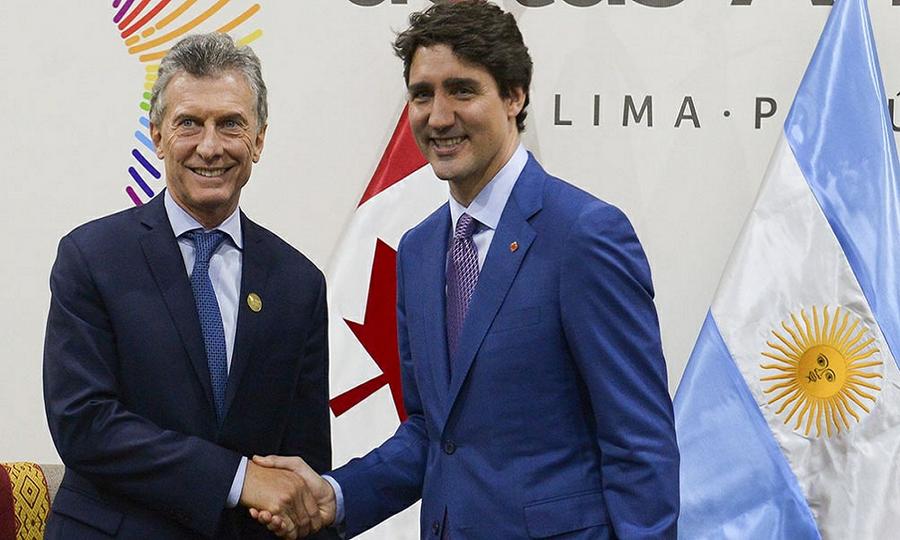 Justin Trudeau Macri Télam