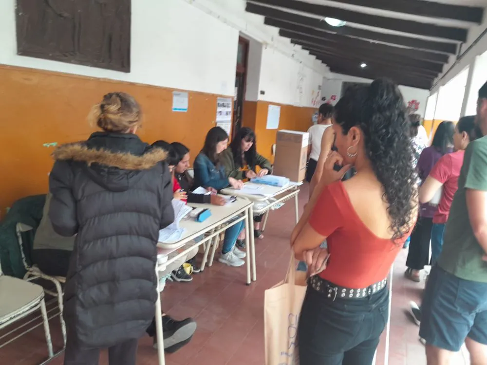 Mesa de votación