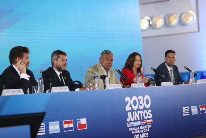 Lanzamiento del Mundial conjunto de Argentina, Uruguay, Paraguay y Chile (Twitter Afa)