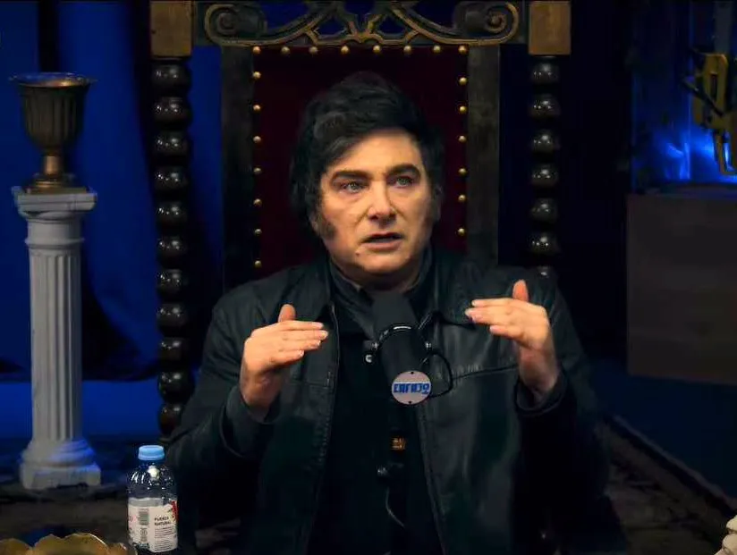 Javier Milei en La Misa del Gordo Dan