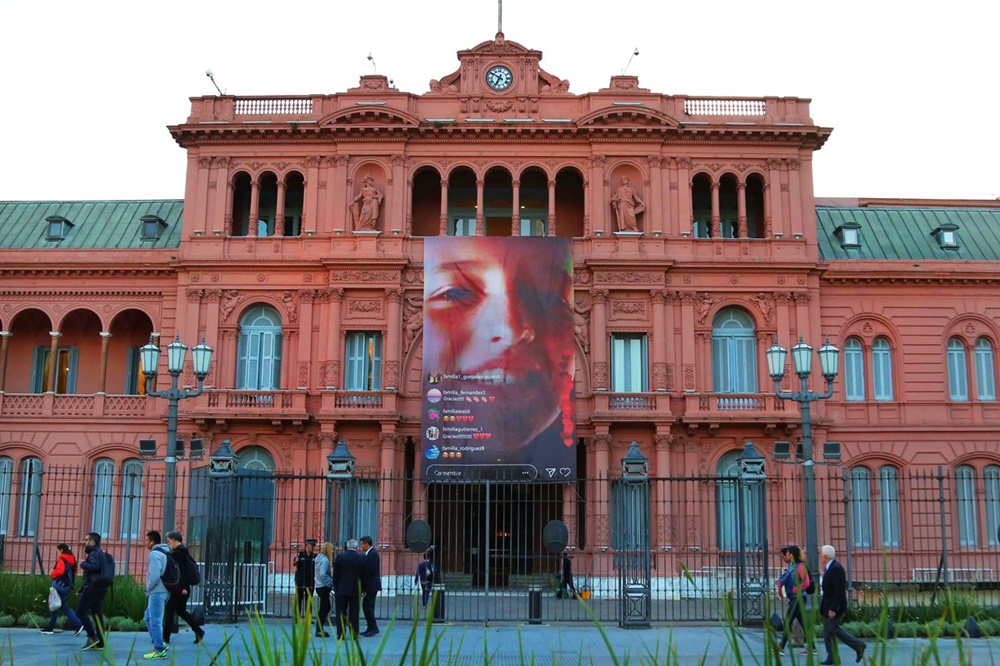 justina lo cane fachada Twitter Casa Rosada