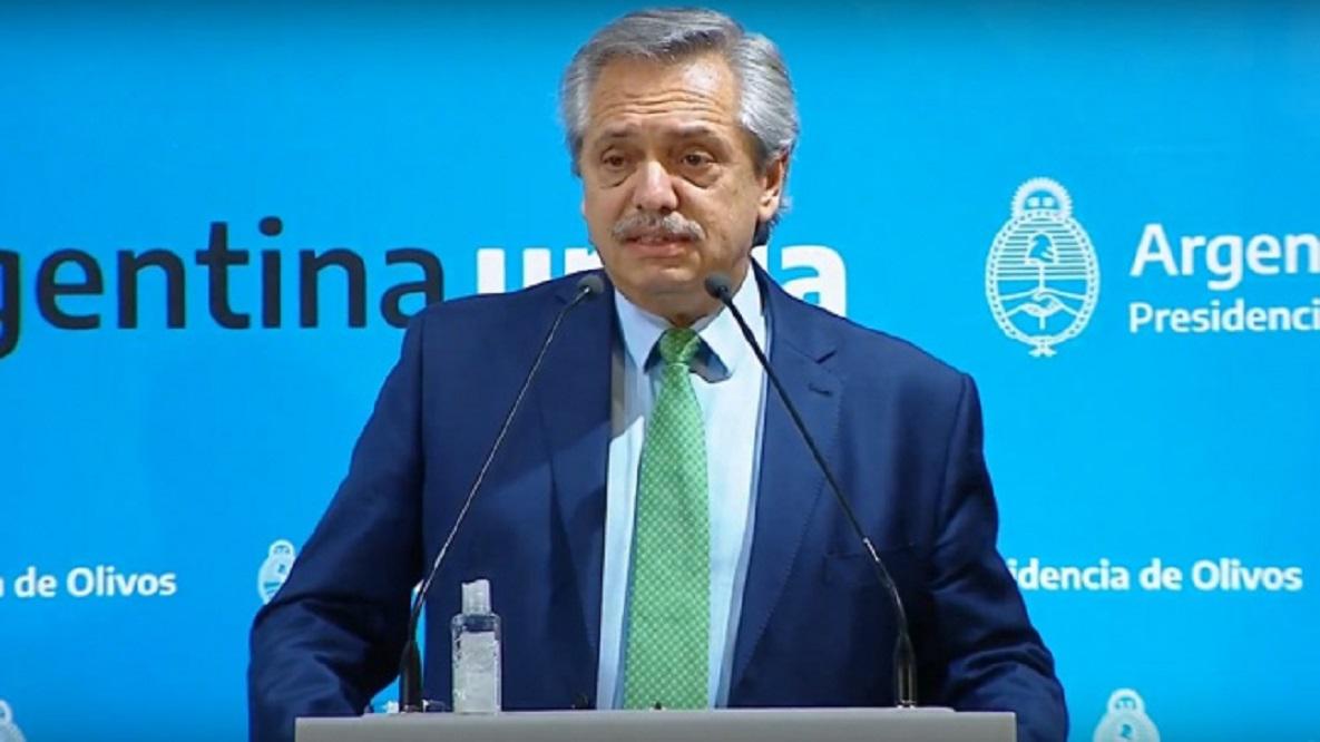 Alberto anuncia la cuarentena obligatoria NA