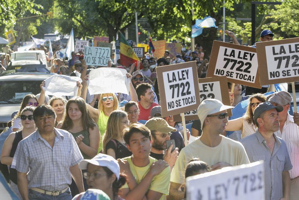 Protestas en Mendoza contra las mineras