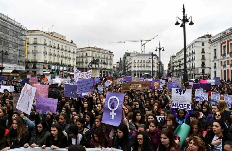paro mujeres madrid afp