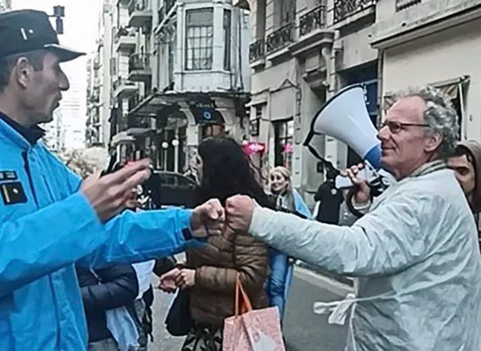 Claudio Herz, el hombre que amenazó con la horca a CFK (captura)