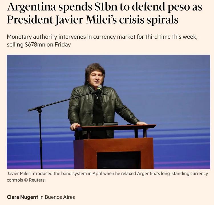 Milei en Financial Times by gentileza