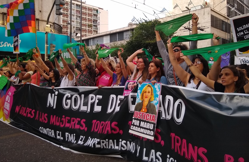 Marcha contra la violencia de género Twitter Maru Acosta
