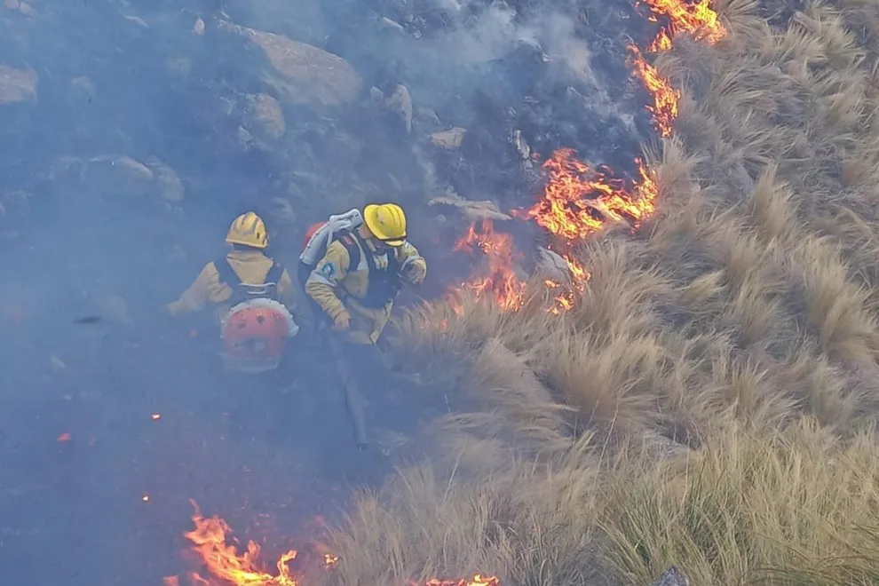 incendio quebrada del condorito