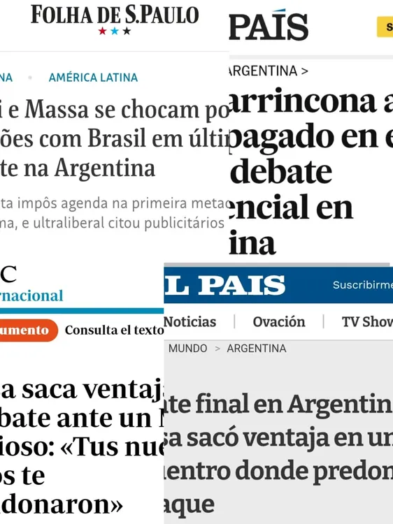 debate mirada de medios internacionales