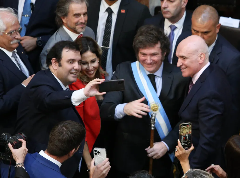 Milei y Espert en el Congreso