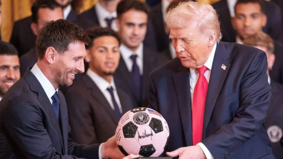 messi y trump