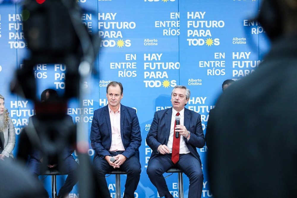 Alberto Fernández Gustavo Bordet Entre Ríos by prensa Frente de Todos