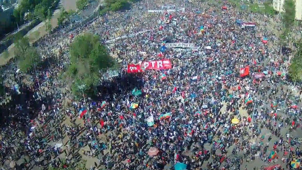 manifestación en Chile by gentileza