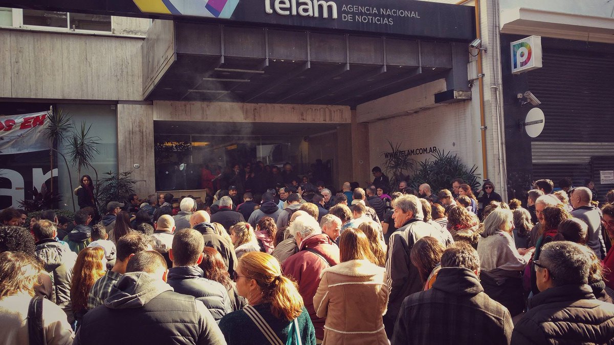 despidos Telam by @somostelam