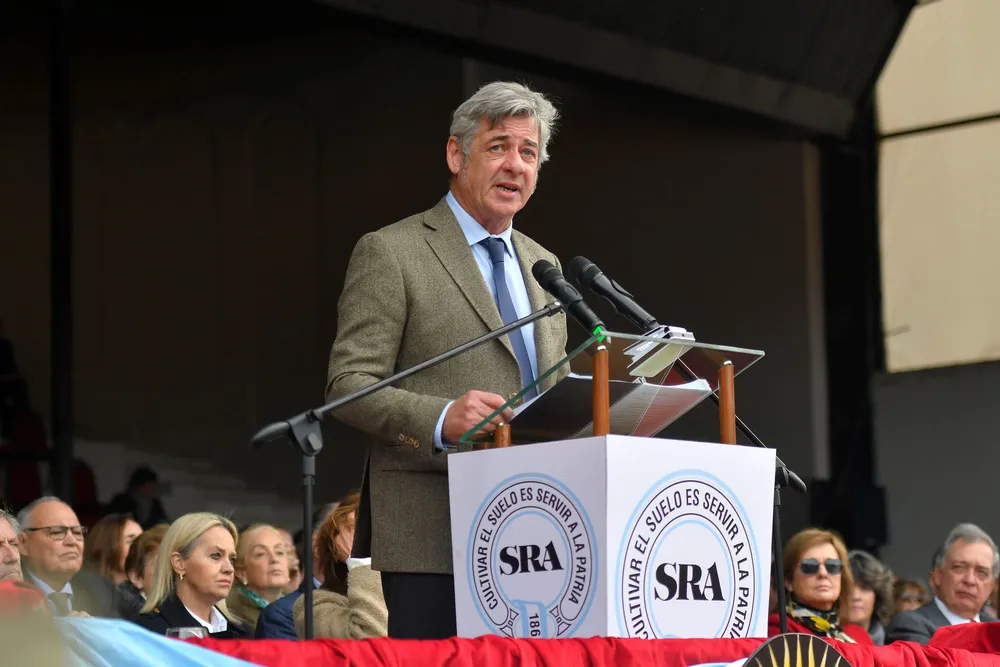 Nicolás Pino, presidente de la Sociedad Rural Argentina (SRA) Foto Télam